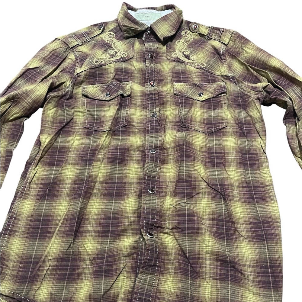 Vintage Sonoma Women’s Button Down Long Sleeve Flannel Shirt